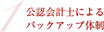 1　公認会計士によるバックアップ体制